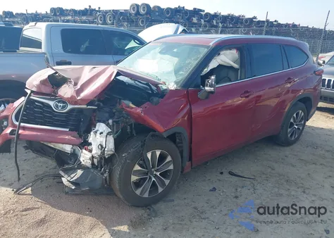 2020 Toyota Highlander Xle из США, поврежденный, VIN 5TDGZRAH5LS004656